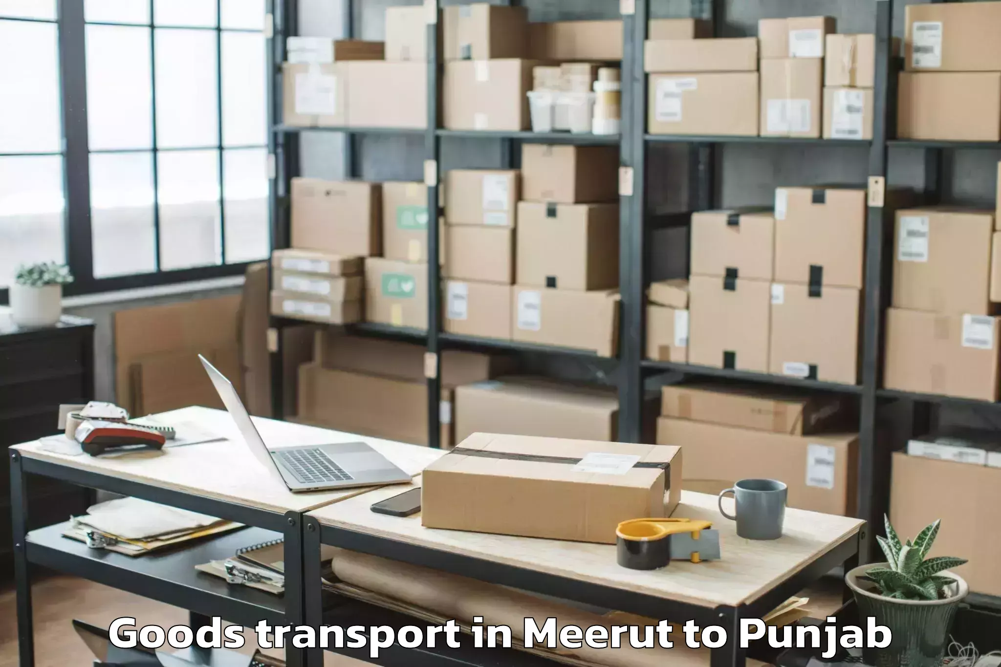 Reliable Meerut to Mukerian Goods Transport